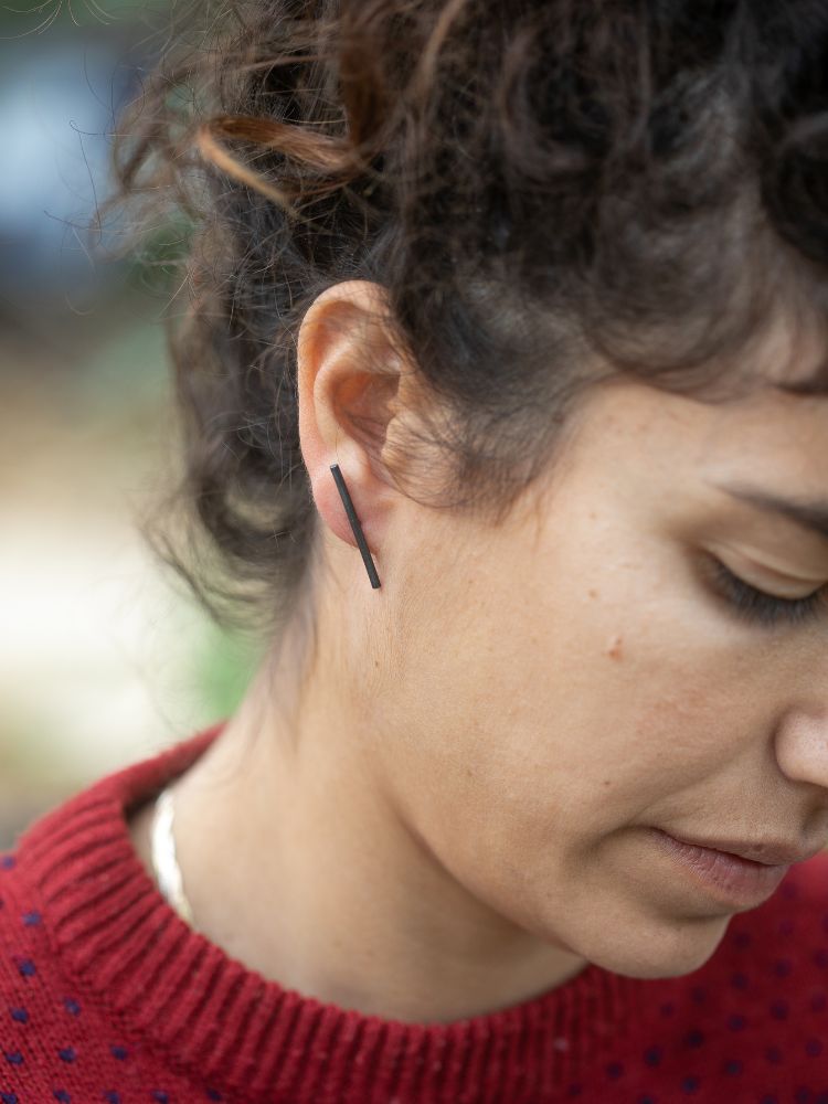 עגילי 'מקל וגזר' עגילי 'מקל וגזר'