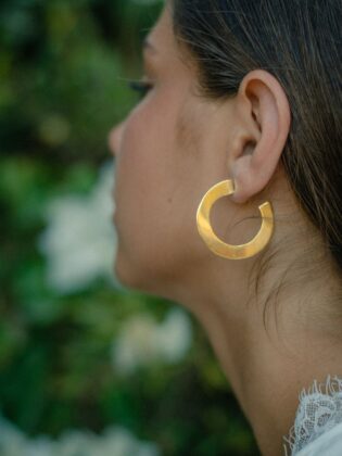 עגילי הולה הופ ג'יפסי מידי