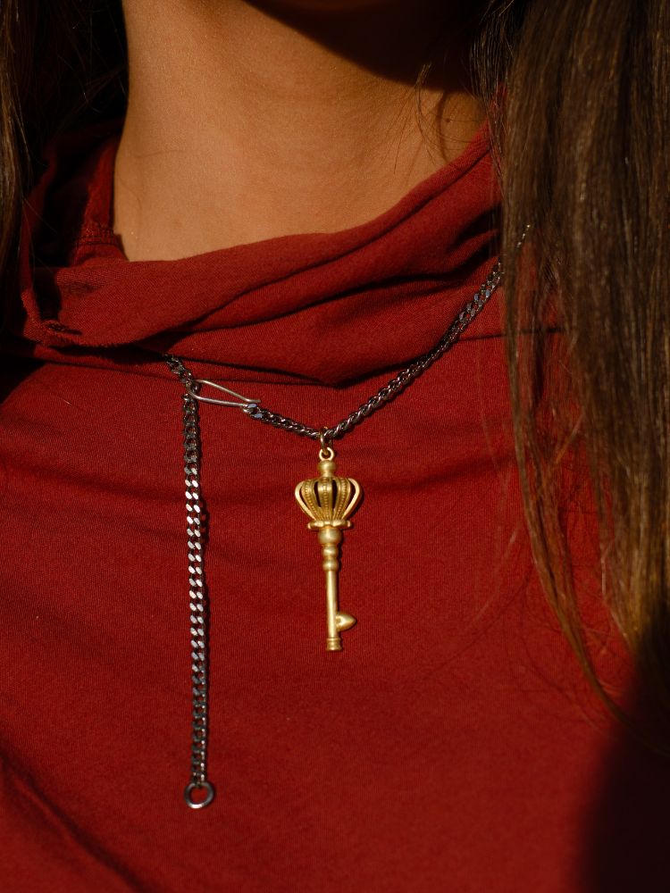 שרשרת מפתח הלב- כתר שרשרת מפתח הלב- כתר