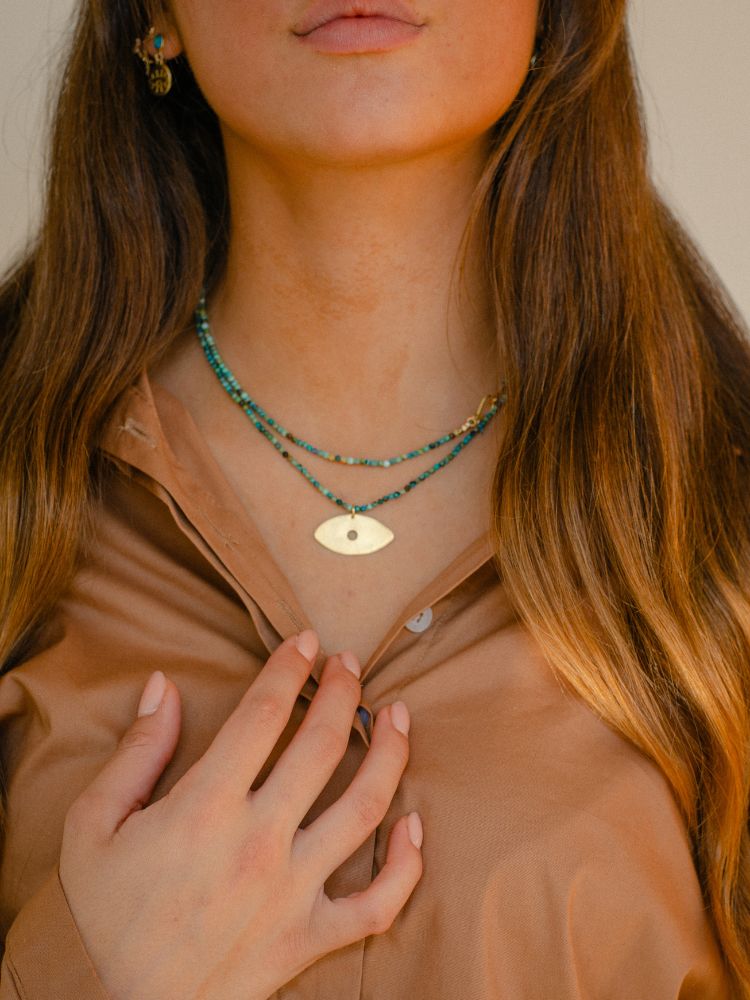שרשרת עין וטורקיז שרשרת עין וטורקיז