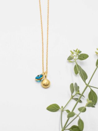 שרשרת טיפה מזל ועין